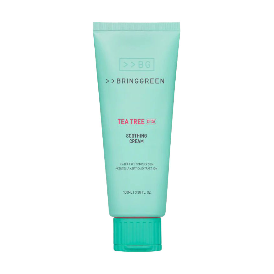 Заспокійливий крем для обличчя BRING GREEN Tea Tree Cica Soothing Cream, 100 мл